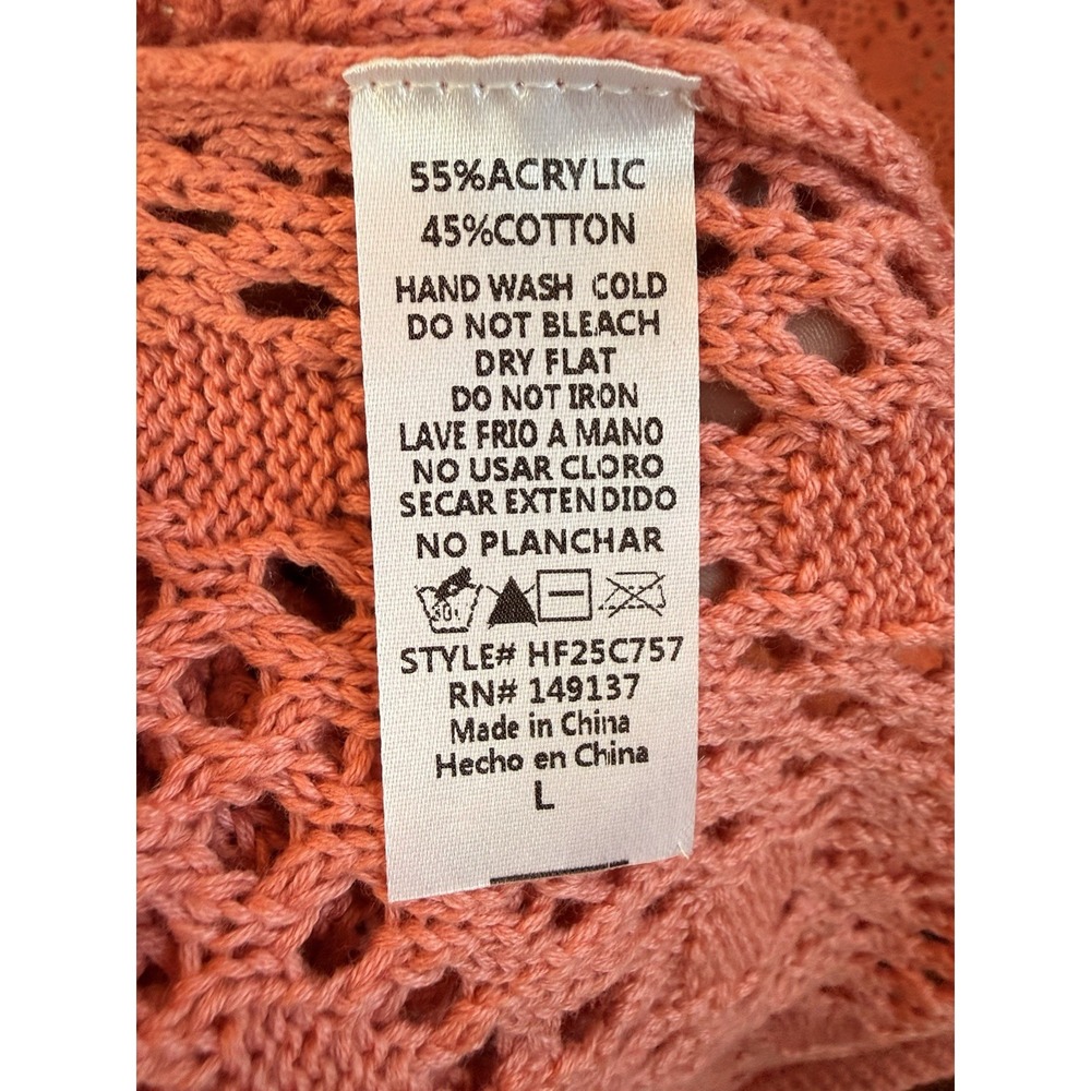 High Five Crochet Knit Maxi Skirt Mermaid Flare Boho Festival Fairy Small - Picture 4 of 4